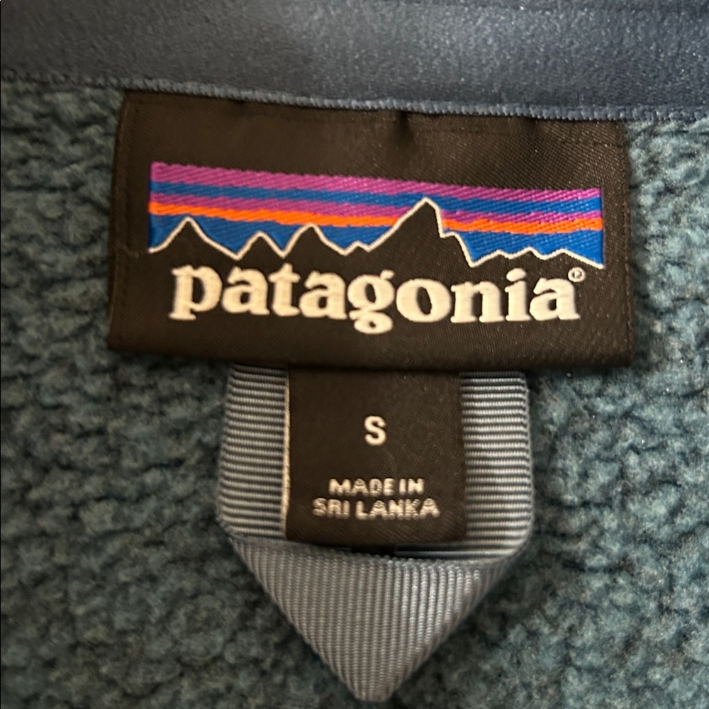 Patagonia Women’s Better Sweater 1/4 Zip Teal- Size Small - Picture 6 of 10